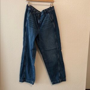 Madewell Women's Blue “Tapered Denim Trousers” Jeans size 33